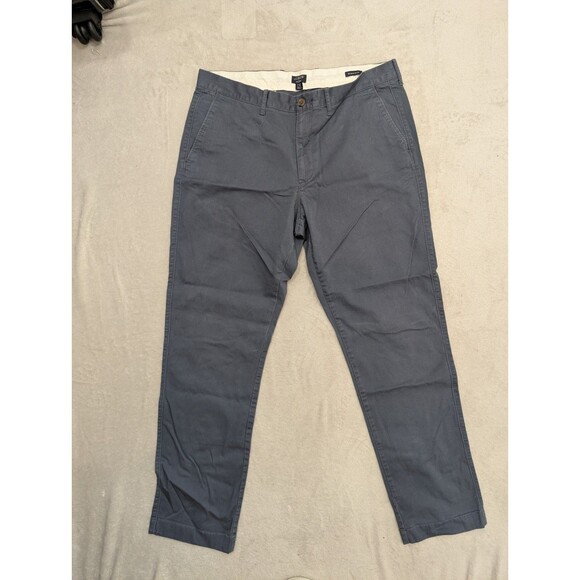 J Crew Flex Chino Pants Mens 34x32 Gray Slim Casual Everyday Formal Office - Picture 1 of 4